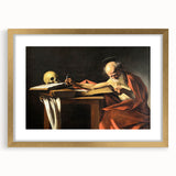 Baroque Art Print – Historical Saint Jerome with Skull