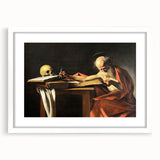 Baroque Art Print – Historical Saint Jerome with Skull
