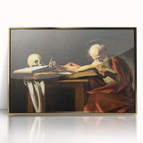 Baroque Art Print – Historical Saint Jerome with Skull