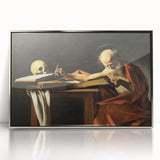 Baroque Art Print – Historical Saint Jerome with Skull