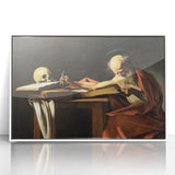 Baroque Art Print – Historical Saint Jerome with Skull