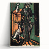 Expressionist Fashion Art – Kirchner’s Needlework Salon Wall Print