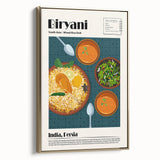 Framed canvas wall art featuring a vintage-style landscape painting with muted gold and black tones, ideal for bedroom decor.