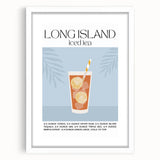 Abstract art print featuring swirling patterns in muted earth tones, presented in a white frame with mat.