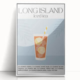 Mid-century modernist art featuring colorful abstract shapes on a white acrylic framed print, suitable for nursery wall art.