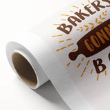 Art deco poster featuring playful food illustrations in pastel shades on rolled canvas, ideal for nursery wall art.