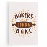 Black and white stretched canvas featuring a minimalist design of kitchen utensils, ideal for kitchen wall art.