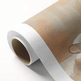 Art Deco poster of assorted pastries in pastel shades on rolled canvas, ideal for nursery wall art or dining room decor.