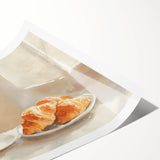 Extra large wall art featuring line art flowers in black on white, rolled print format, ideal for large living room decor.