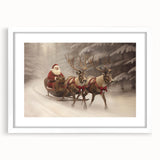 Santa’s Sleigh Ride – Classic Christmas Wall Hangings