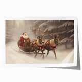 Santa’s Sleigh Ride – Classic Christmas Wall Hangings