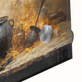 Witch’s Cauldron Halloween Wall Decor - Mystical Oil Painting