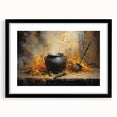 Witch’s Cauldron Halloween Wall Decor - Mystical Oil Painting