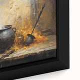 Witch’s Cauldron Halloween Wall Decor - Mystical Oil Painting