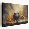Witch’s Cauldron Halloween Wall Decor - Mystical Oil Painting
