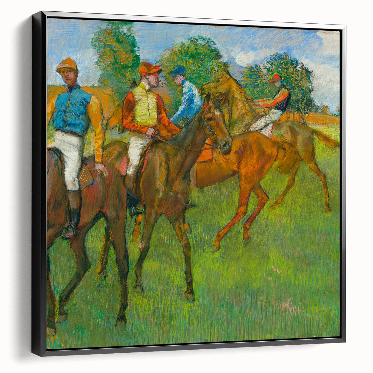 Edgar Degas' Before the Race - Impressionist Equestrian Art Print