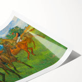 Edgar Degas' Before the Race - Impressionist Equestrian Art Print