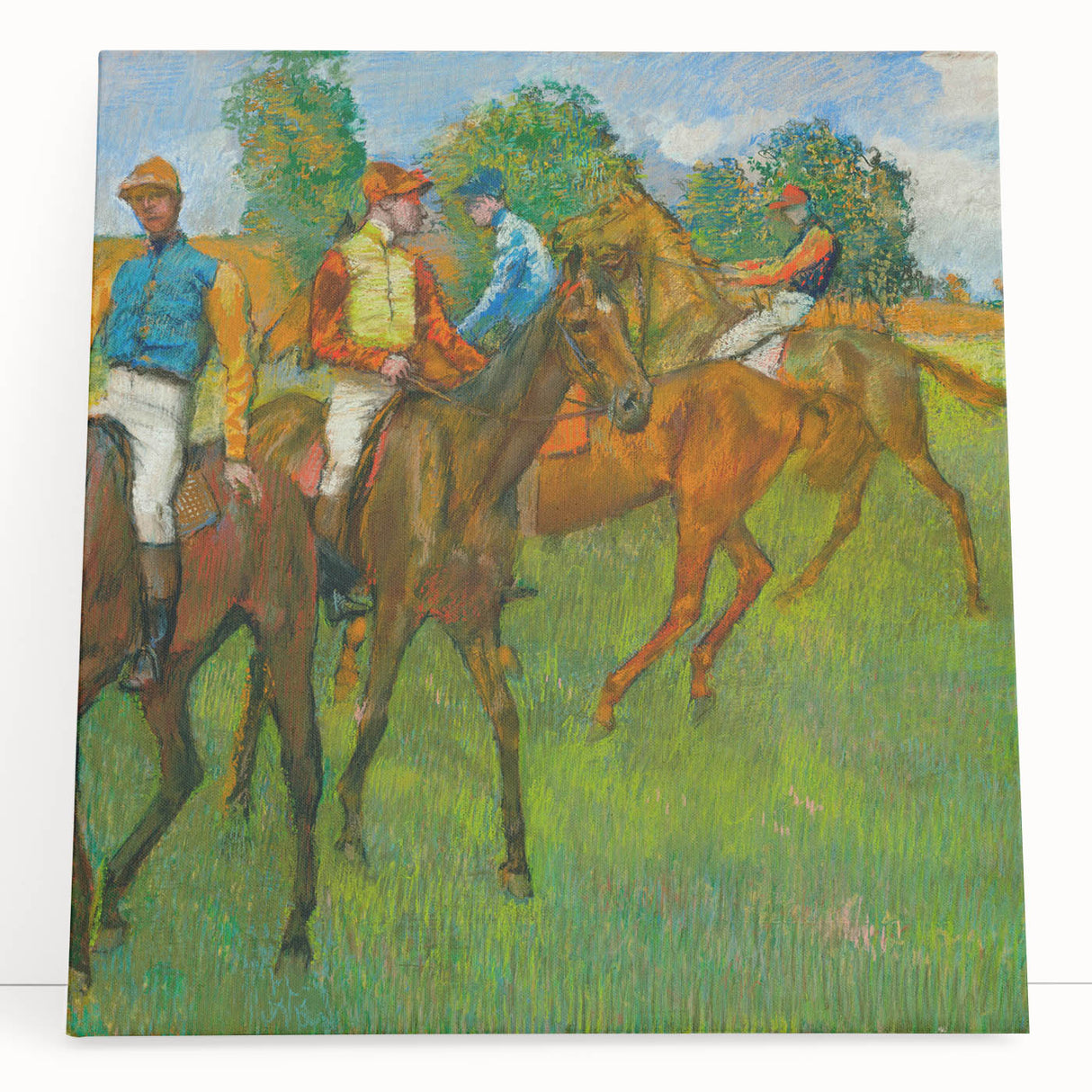 Edgar Degas' Before the Race - Impressionist Equestrian Art Print