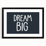 Dream Big Boys Room Wall Art – Kids Wall Art Prints for Playroom