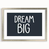 Dream Big Boys Room Wall Art – Kids Wall Art Prints for Playroom