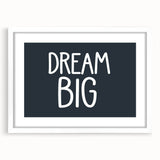 Dream Big Boys Room Wall Art – Kids Wall Art Prints for Playroom