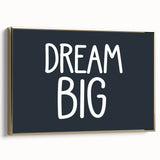 Dream Big Boys Room Wall Art – Kids Wall Art Prints for Playroom