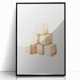 Wooden Toy Blocks Nursery Wall Art – Baby Room Decor Prints
