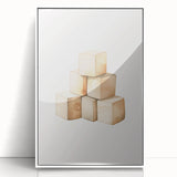 Wooden Toy Blocks Nursery Wall Art – Baby Room Decor Prints