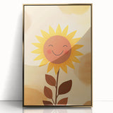 Framed Art for Children's Rooms - Happy Sunflower Wall Print