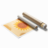 Framed Art for Children's Rooms - Happy Sunflower Wall Print