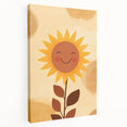 Framed Art for Children's Rooms - Happy Sunflower Wall Print