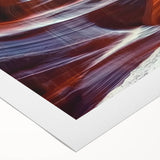 Landscape canvas print showcasing a vibrant canyon scene with rich earth tones and textured details, rolled and ready for display, ideal for home decor enthusiasts.