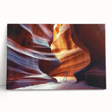 Vibrant landscape canvas print showcasing stunning canyons in rich earthy tones, ideal for home decor. Perfect for adding a touch of nature-inspired elegance.