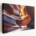 Landscape canvas artwork showcasing vibrant canyons with rich earthy tones and dramatic rock formations, perfect for home decor or art enthusiasts.