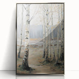 Framed acrylic artwork displaying a stunning landscape with silver accents, showcasing vibrant colors and intricate details, perfect for modern home decor.