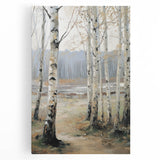Stretched canvas artwork depicting a vibrant landscape scene with rich colors and detailed textures, perfect for home decor or artistic display.