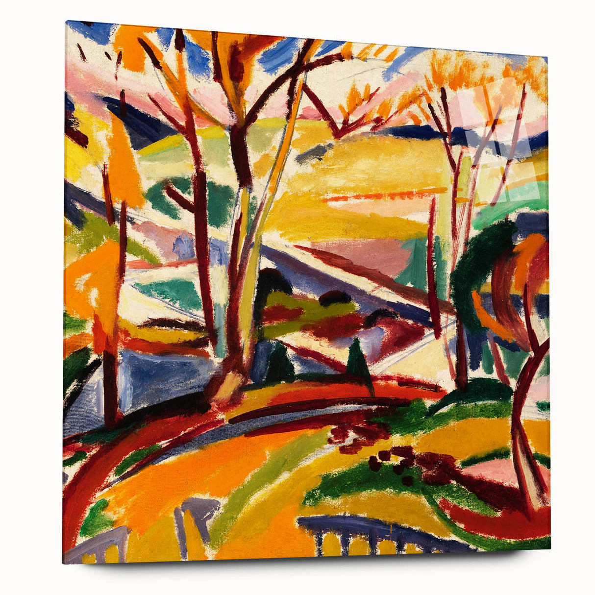 Modern Wall Art Print - Abstract Valley Scene - Contemporary Decor Piece