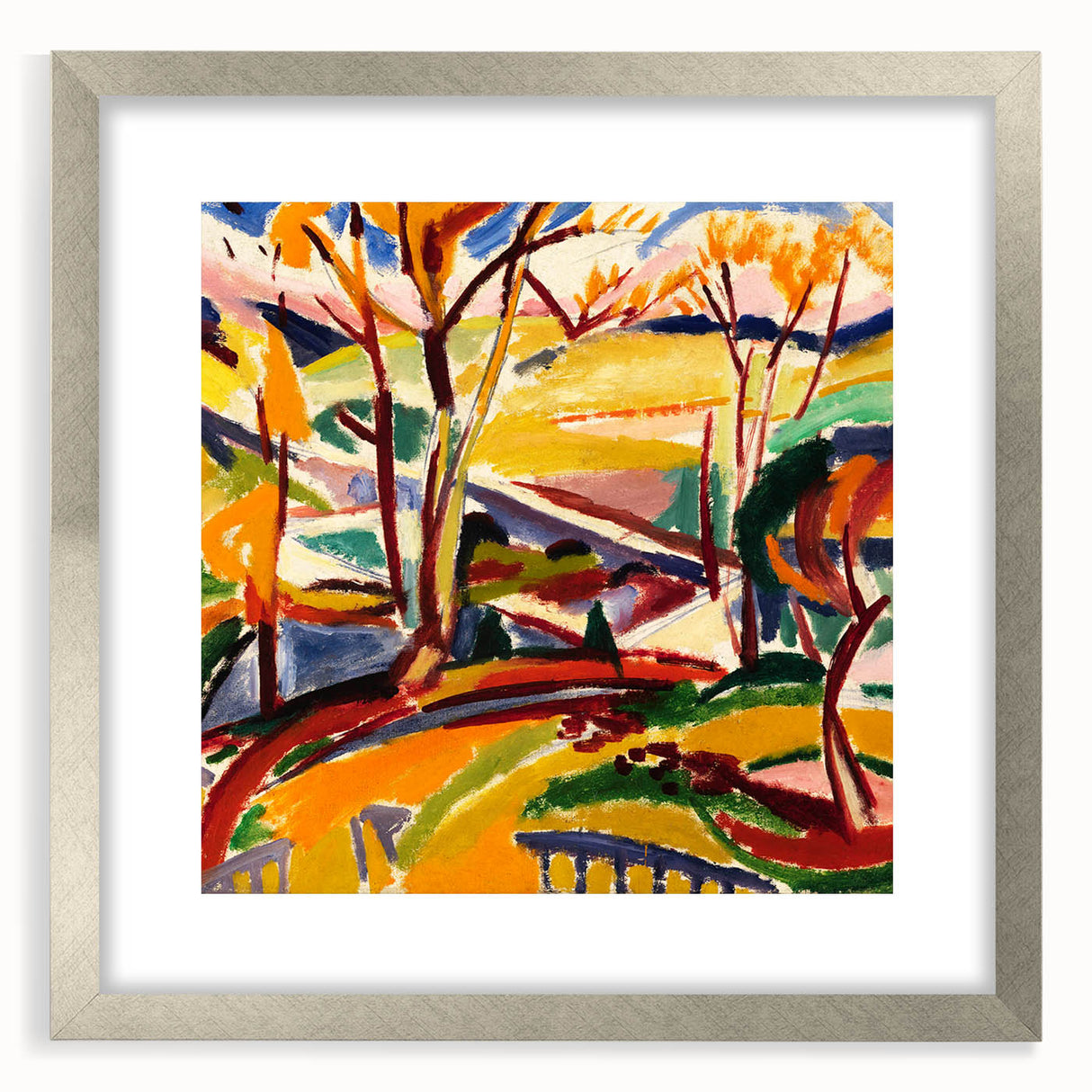 Modern Wall Art Print - Abstract Valley Scene - Contemporary Decor Piece