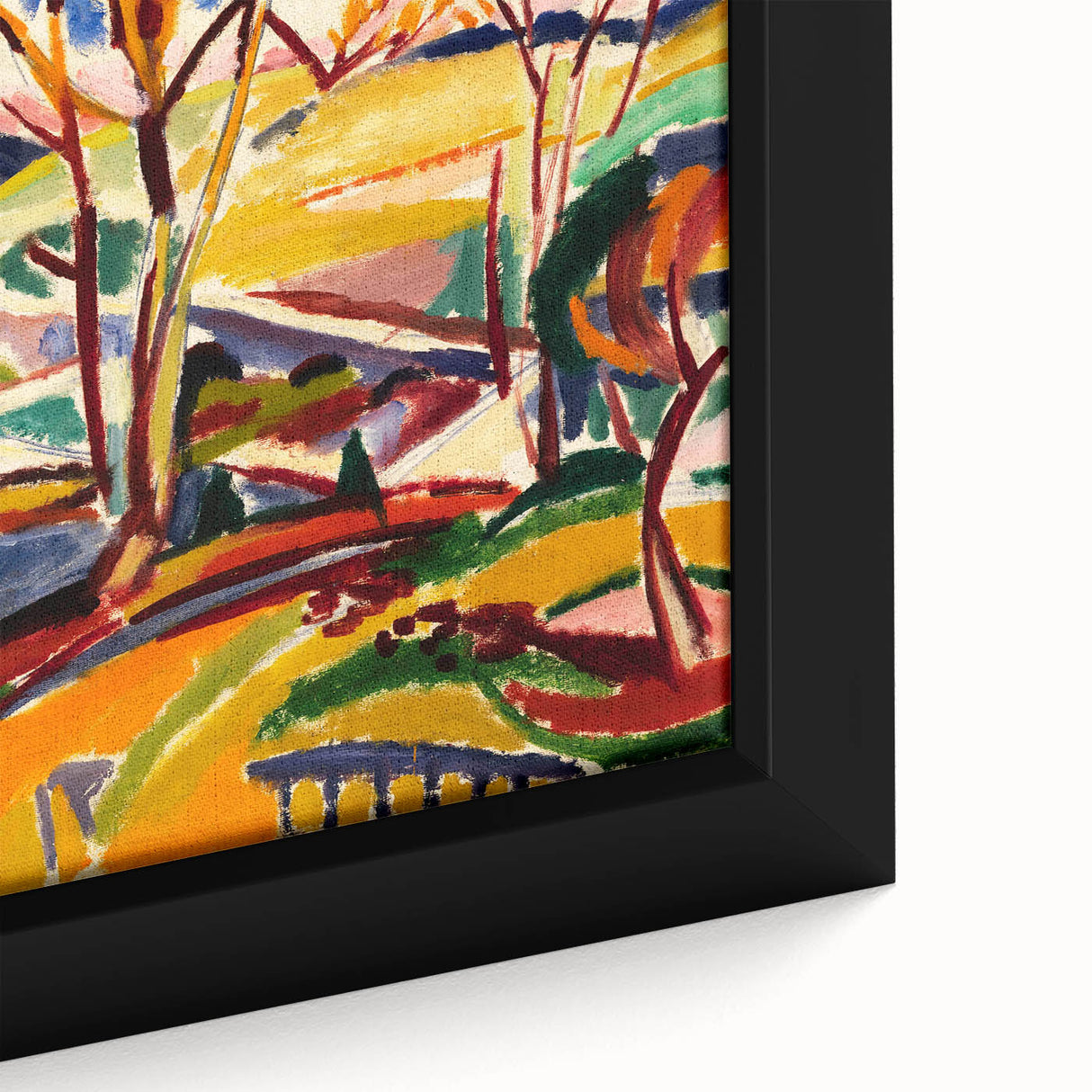 Modern Wall Art Print - Abstract Valley Scene - Contemporary Decor Piece