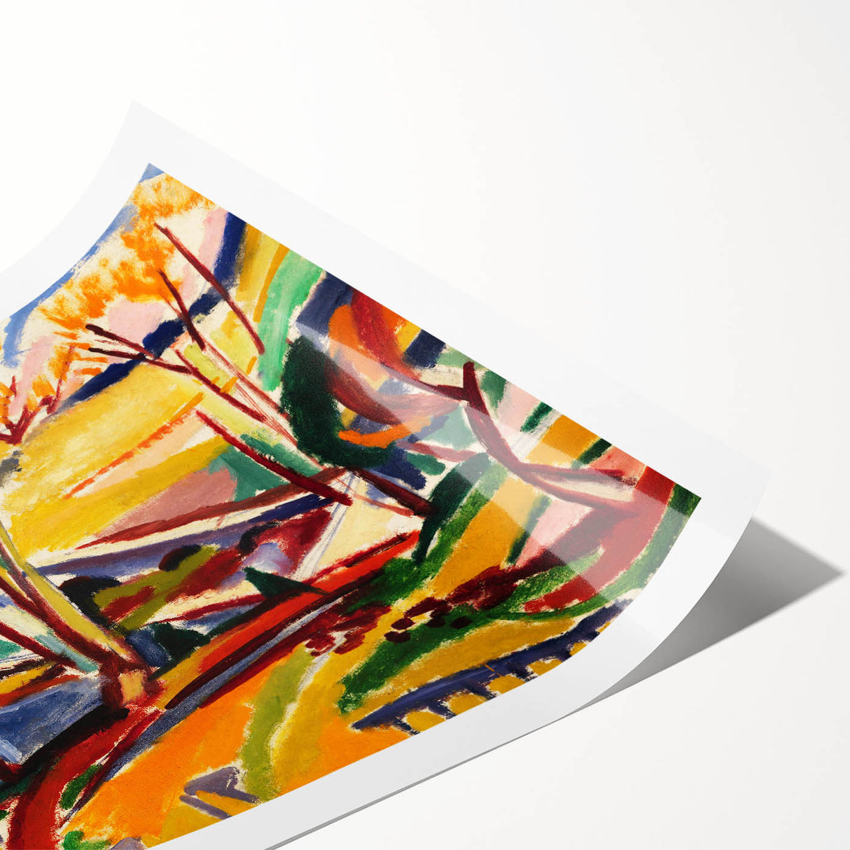 Modern Wall Art Print - Abstract Valley Scene - Contemporary Decor Piece