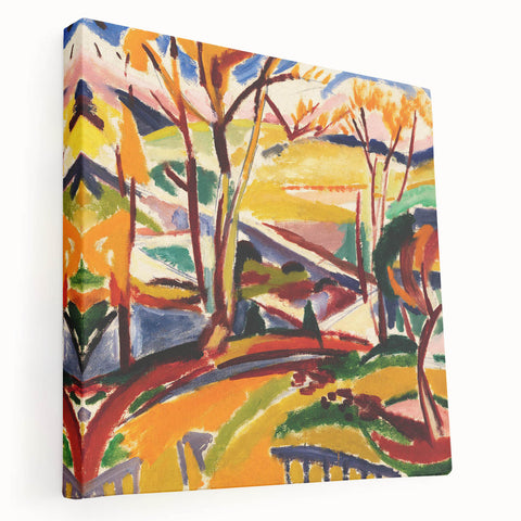 Modern Wall Art Print - Abstract Valley Scene - Contemporary Decor Piece