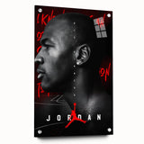 Fiery Passion Pop Art Wall Art – Bold Black, Red, and White Canvas