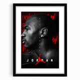 Fiery Passion Pop Art Wall Art – Bold Black, Red, and White Canvas