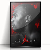 Fiery Passion Pop Art Wall Art – Bold Black, Red, and White Canvas