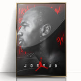 Fiery Passion Pop Art Wall Art – Bold Black, Red, and White Canvas