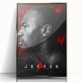 Fiery Passion Pop Art Wall Art – Bold Black, Red, and White Canvas