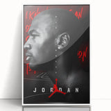 Fiery Passion Pop Art Wall Art – Bold Black, Red, and White Canvas