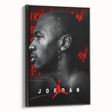 Fiery Passion Pop Art Wall Art – Bold Black, Red, and White Canvas