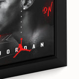 Fiery Passion Pop Art Wall Art – Bold Black, Red, and White Canvas