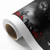 Fiery Passion Pop Art Wall Art – Bold Black, Red, and White Canvas